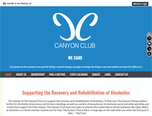 Tablet Screenshot of canyonclub.org